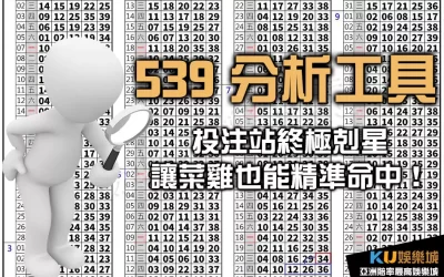 投注站終極剋星！ 539分析工具 讓菜雞也能精準命中！
